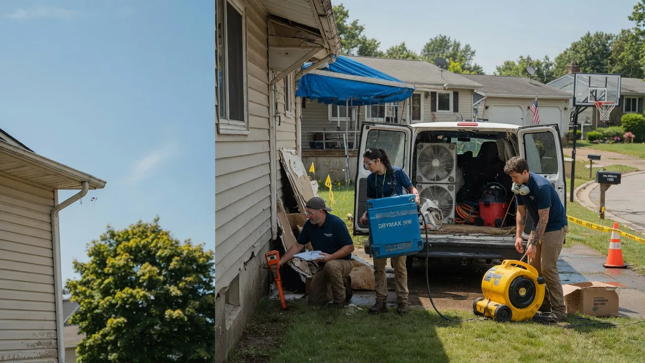Ceiling Leak Cleanup in New Franken, WI near me