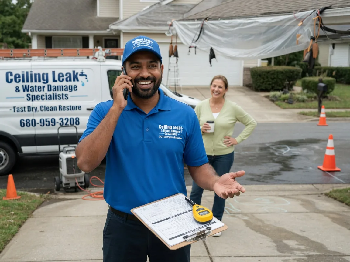 Ceiling Leak Cleanup New Franken, WI FAQs